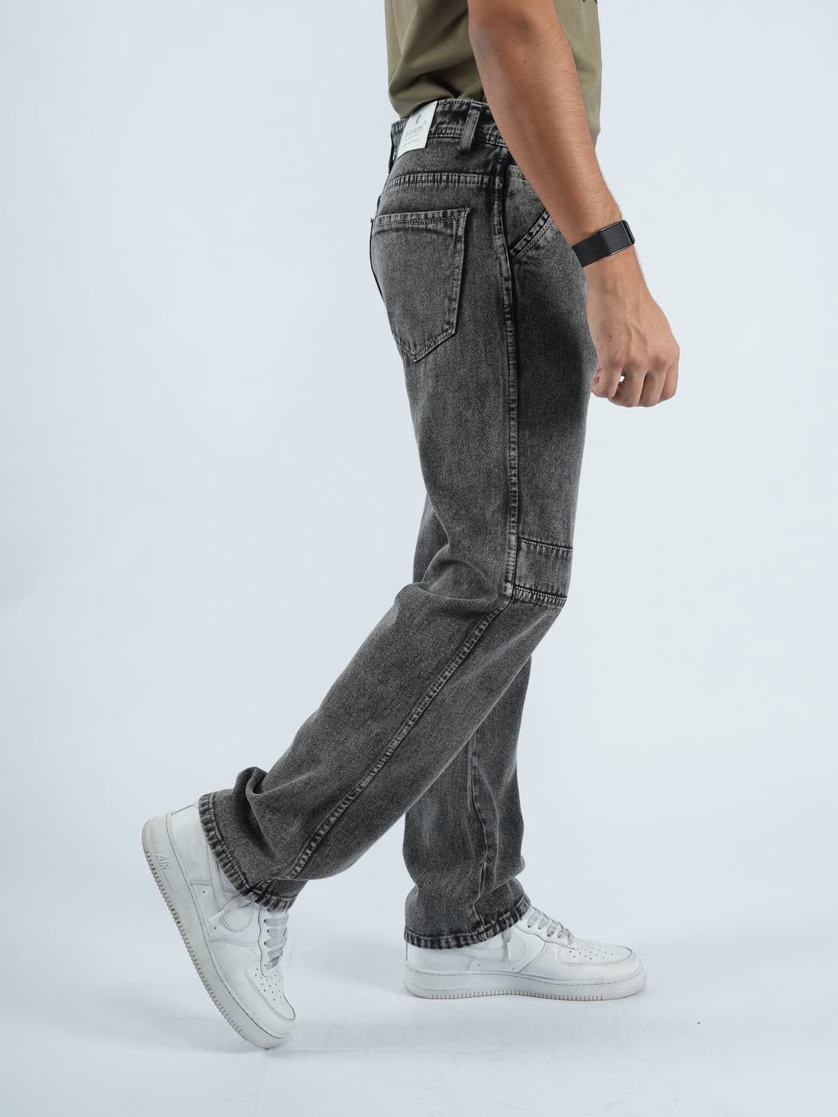 Men’s Straight Fit Washed Denim Jeans – 100% Cotton, Casual Wear gallery